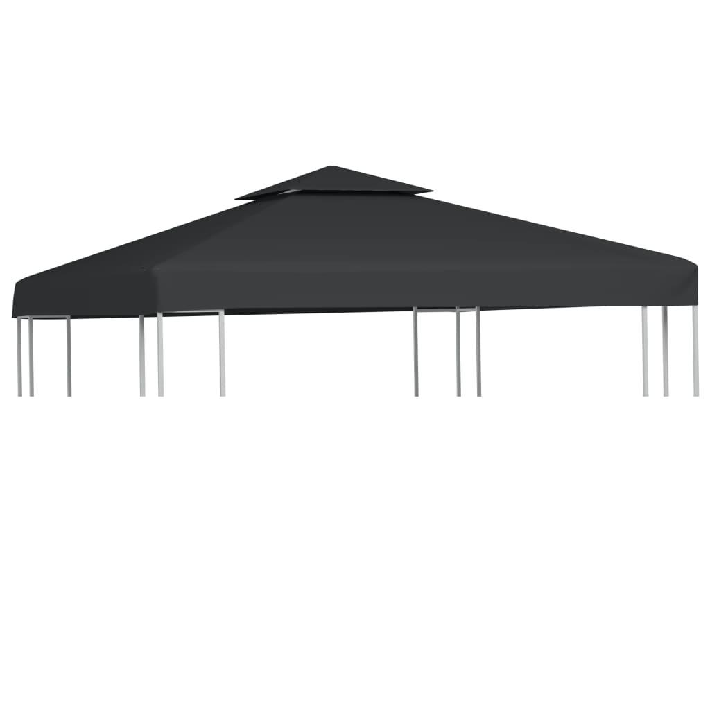 Gazebo Cover Canopy Replacement 9.14 oz/yd² Dark Gray 10'x10' at Set Shop and Smile