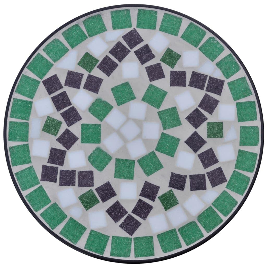 Mosaic Side Table Plant Table Green White at Set Shop and Smile