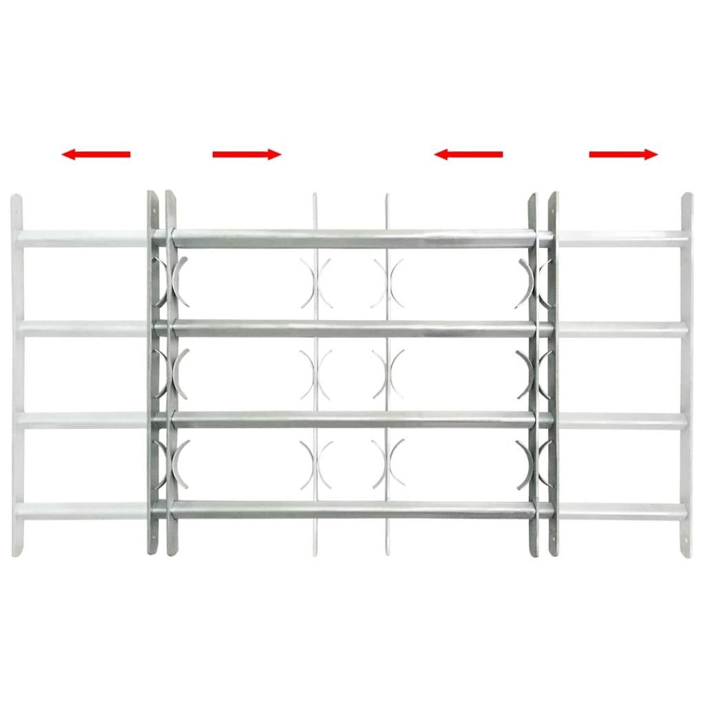 Adjustable Security Grille for Windows with 4 Crossbars 39.4"-59.1" at Set Shop and Smile
