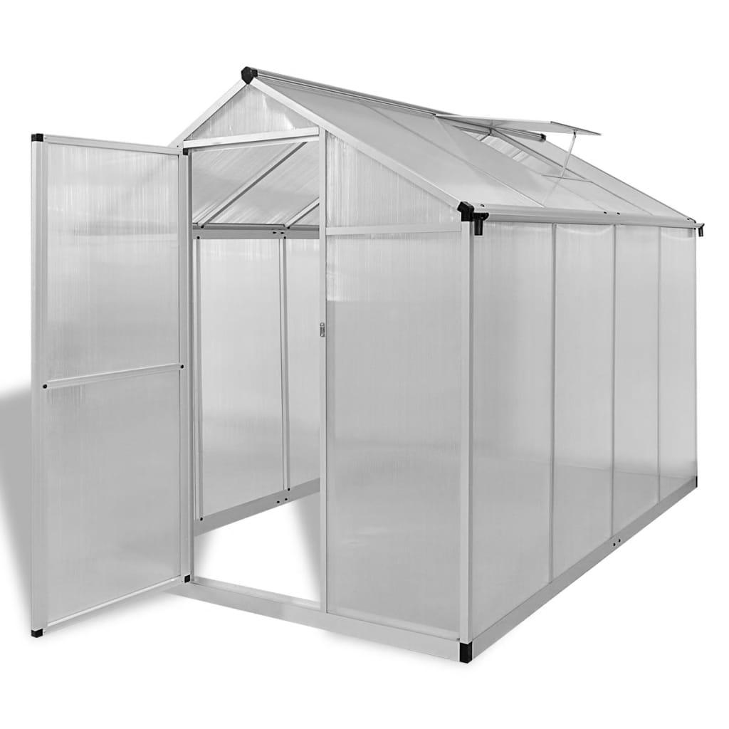 Reinforced Aluminum Greenhouse with Base Frame 49.5ft² at Set Shop and Smile