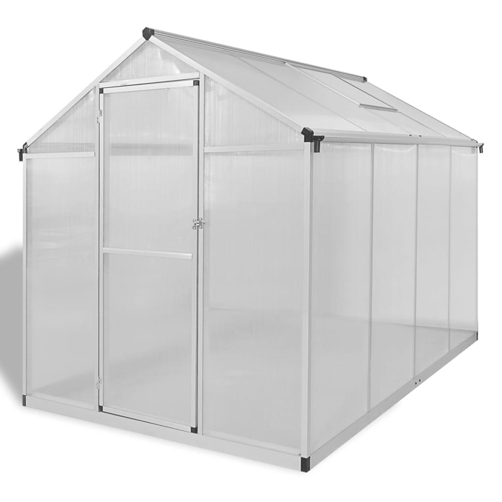 Reinforced Aluminum Greenhouse with Base Frame 49.5ft² at Set Shop and Smile