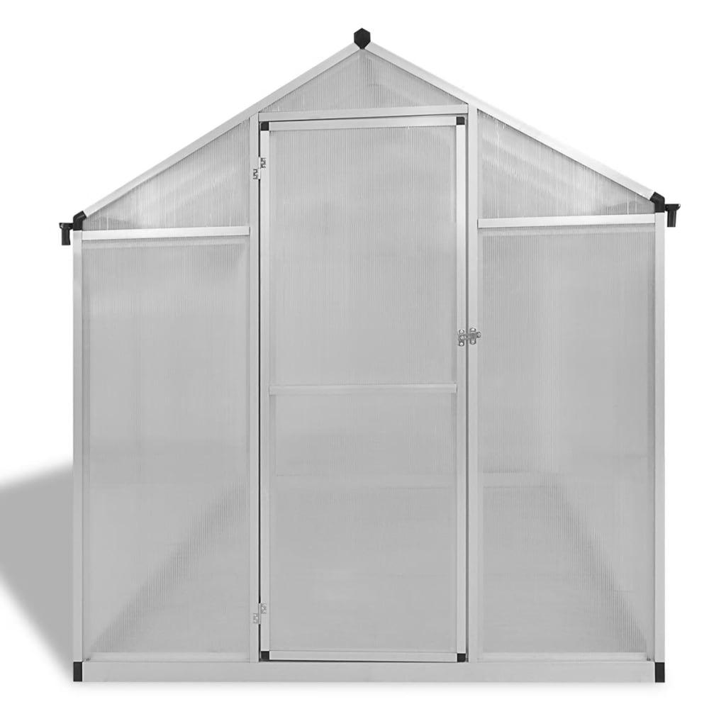 Reinforced Aluminum Greenhouse with Base Frame 49.5ft² at Set Shop and Smile