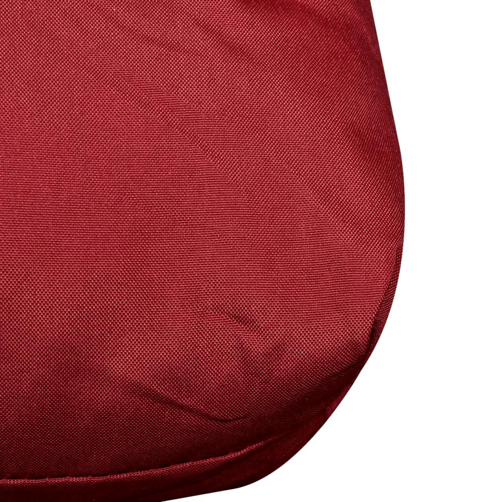 Wine Red Upholstered Seat Cushion 47.2" x 31.5" x 3.9" at Set Shop and Smile
