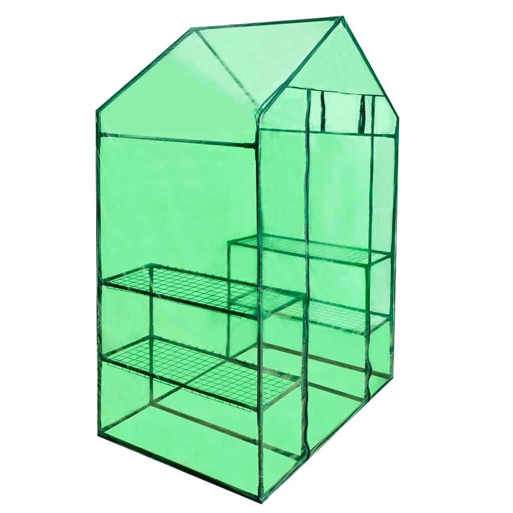 Walk-in Greenhouse with 4 Shelves at Set Shop and Smile