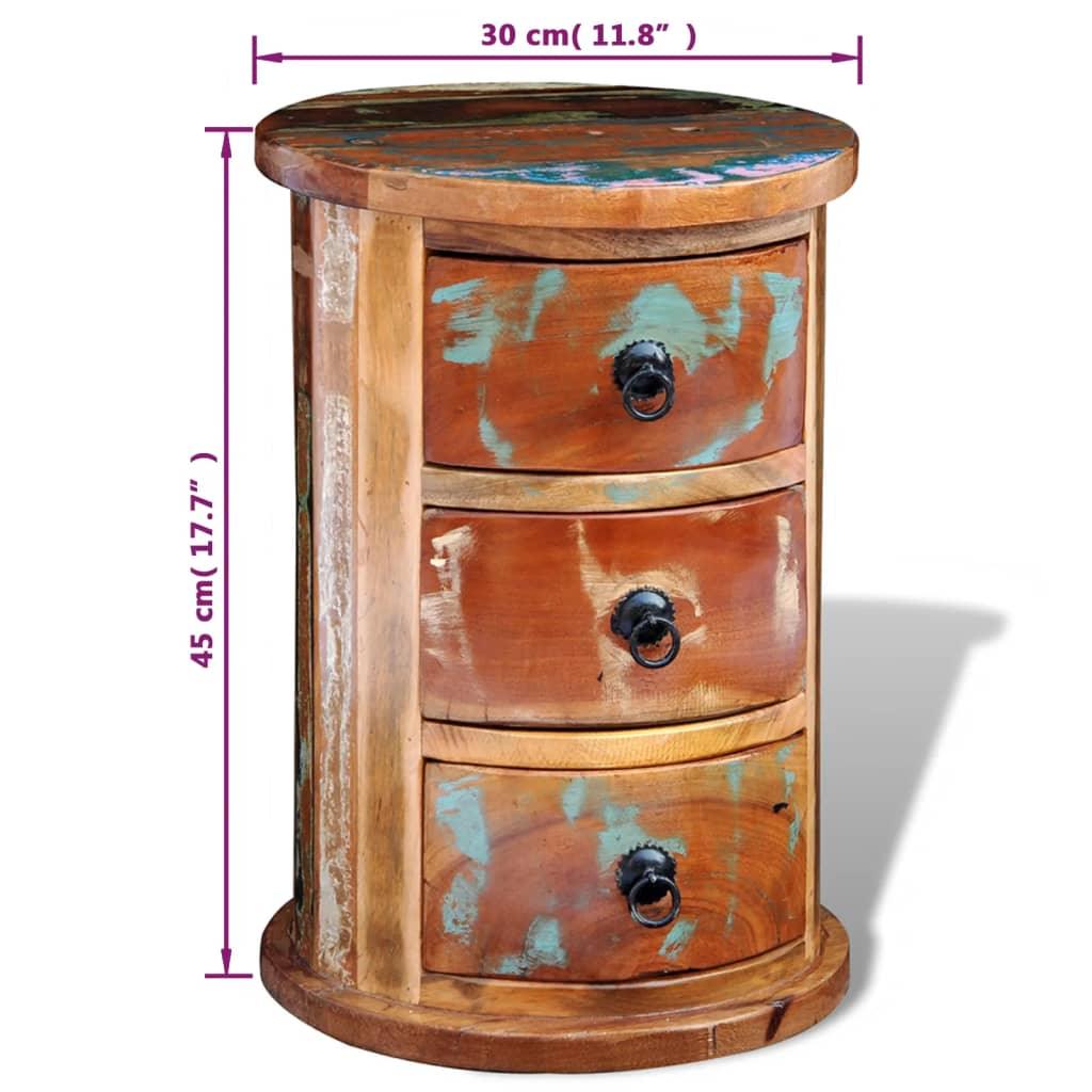 Reclaimed Cabinet with 3 Drawers Solid Wood at Set Shop and Smile