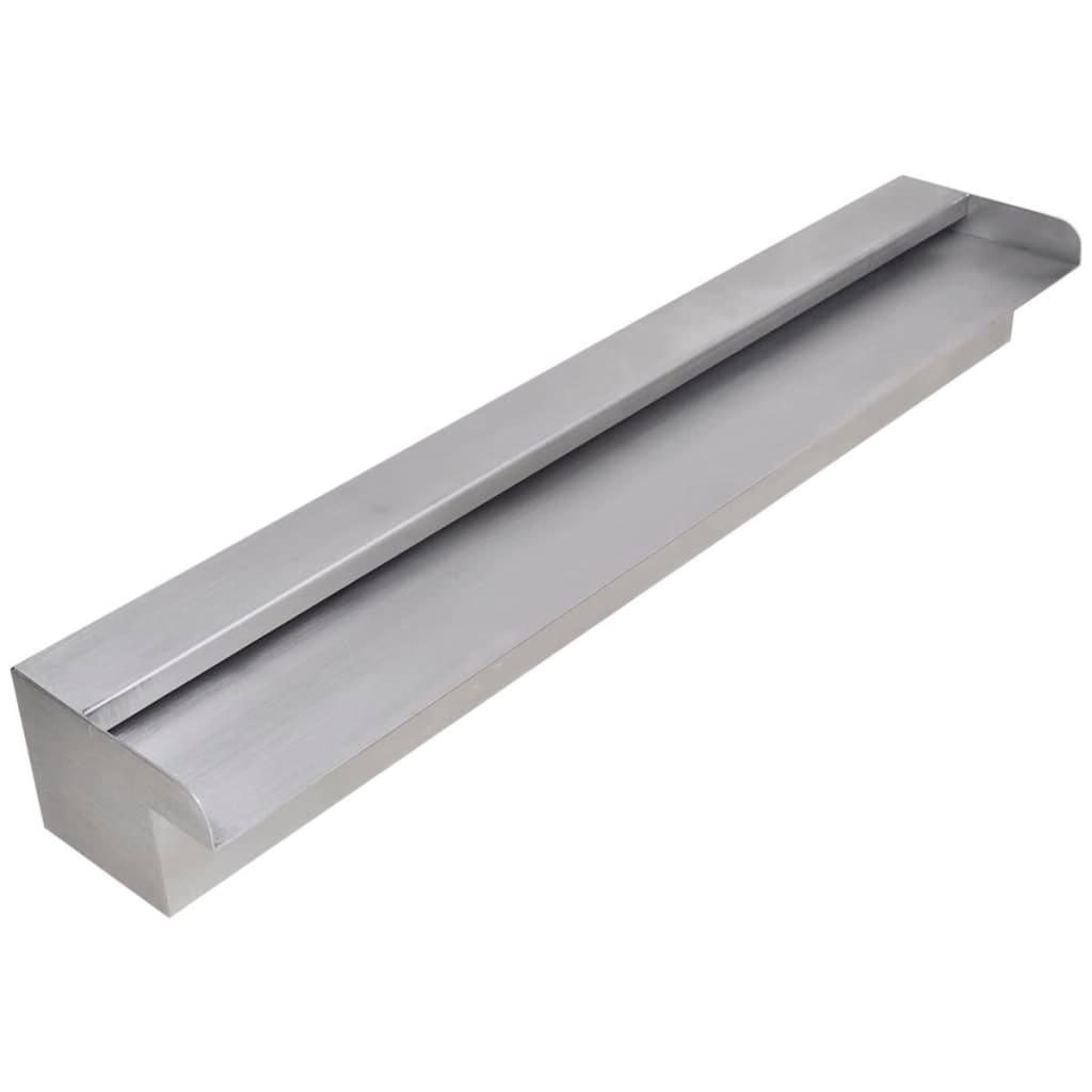 Rectangular Waterfall Pool Fountain Stainless Steel 23.6" at Set Shop and Smile