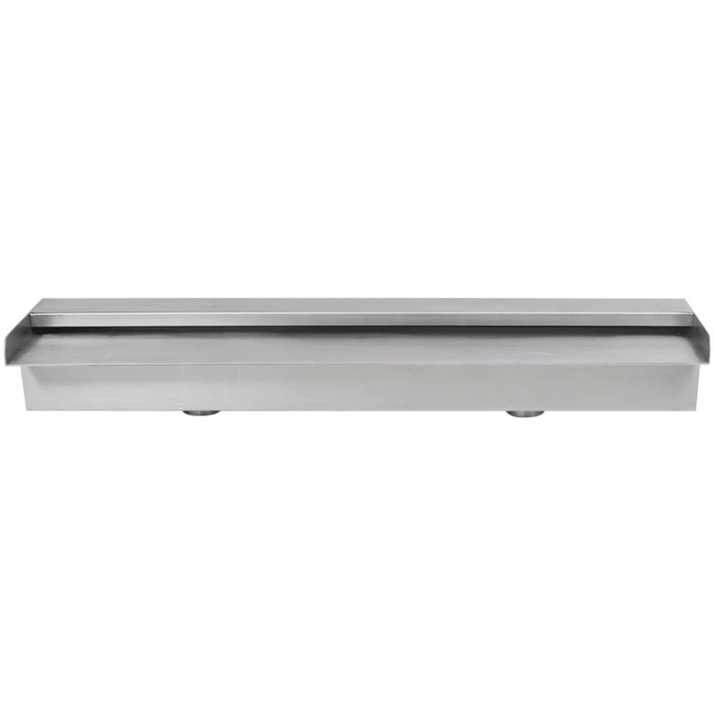 Rectangular Waterfall Pool Fountain Stainless Steel 23.6" at Set Shop and Smile
