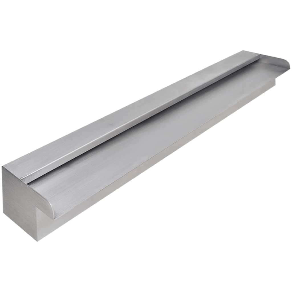 Rectangular Waterfall Pool Fountain Stainless Steel 35.4" at Set Shop and Smile