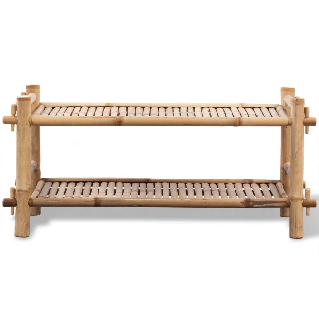 2-Tier Bamboo Shoe Rack at Set Shop and Smile