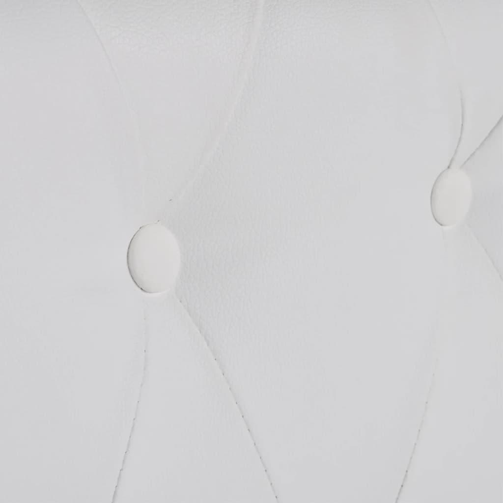 Chesterfield 2-Seater Artificial Leather White at Set Shop and Smile