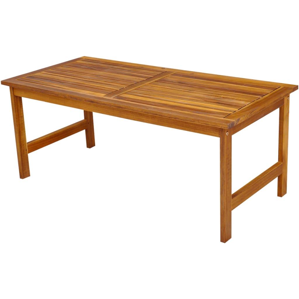 4 Piece Patio lounge set with Cushions Solid Acacia Wood at Set Shop and Smile