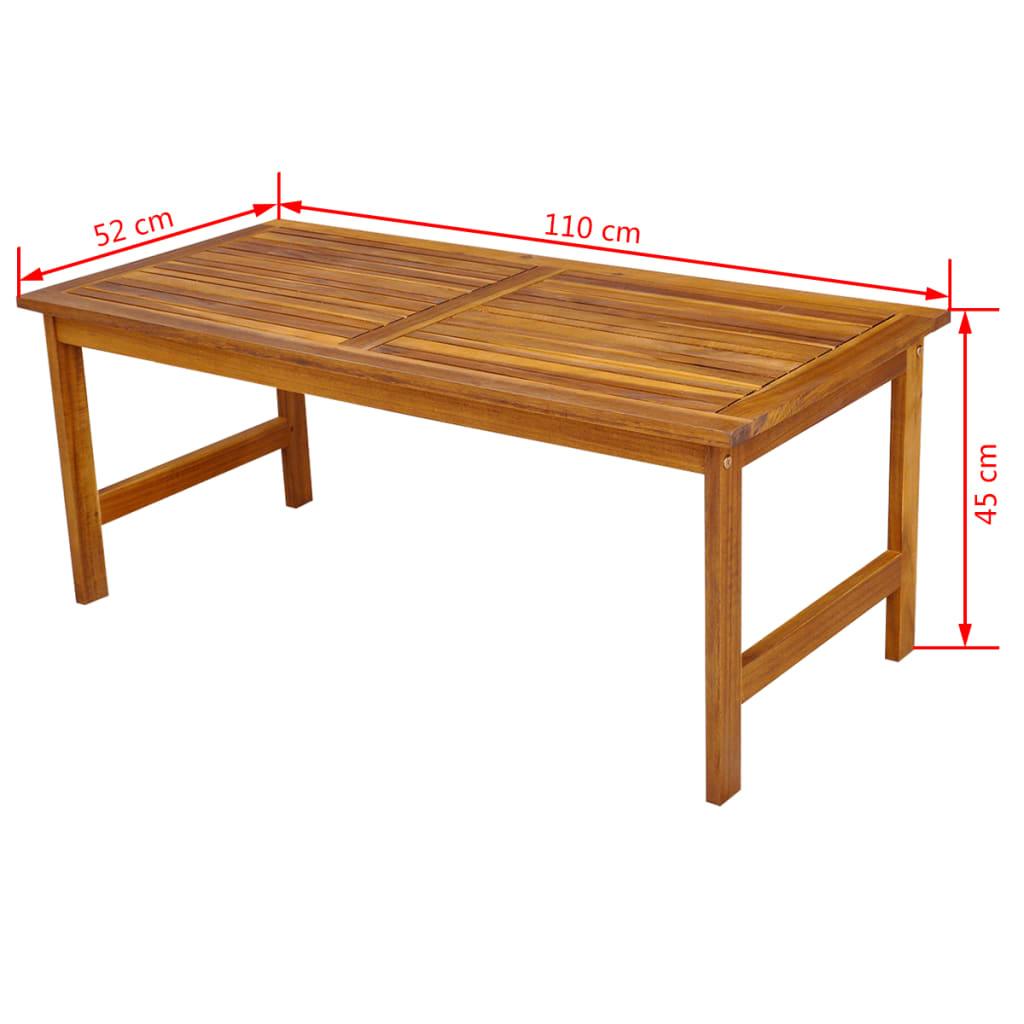 4 Piece Patio lounge set with Cushions Solid Acacia Wood at Set Shop and Smile