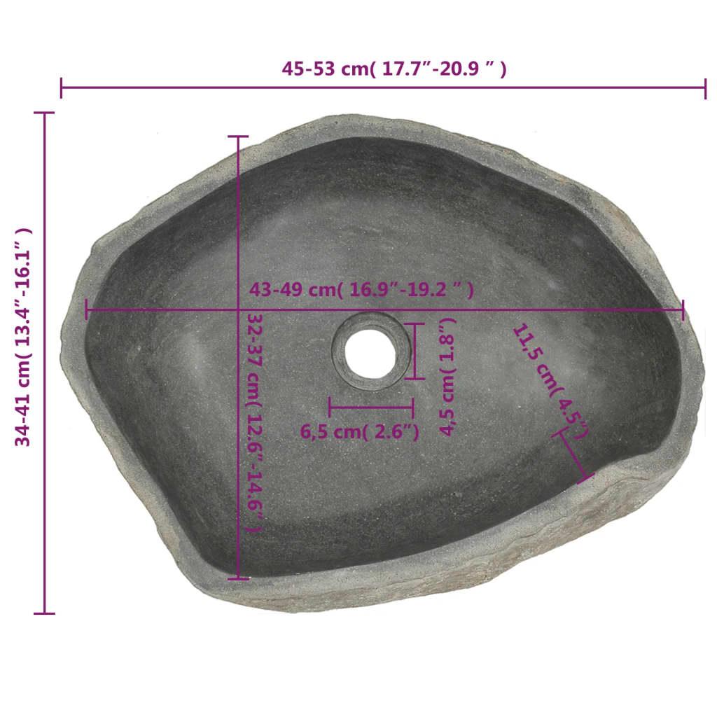 Basin River Stone Oval 17.7"-20.9" at Set Shop and Smile