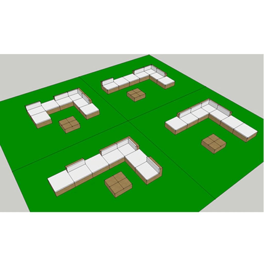 8 Piece Patio Lounge Set with Cushions Poly Rattan Brown at Set Shop and Smile