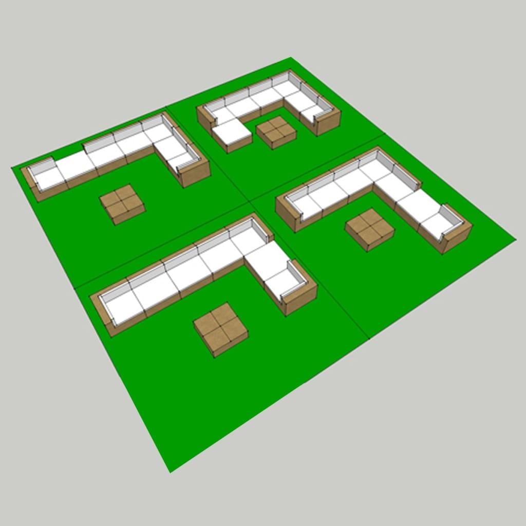 8 Piece Patio Lounge Set with Cushions Poly Rattan Black at Set Shop and Smile