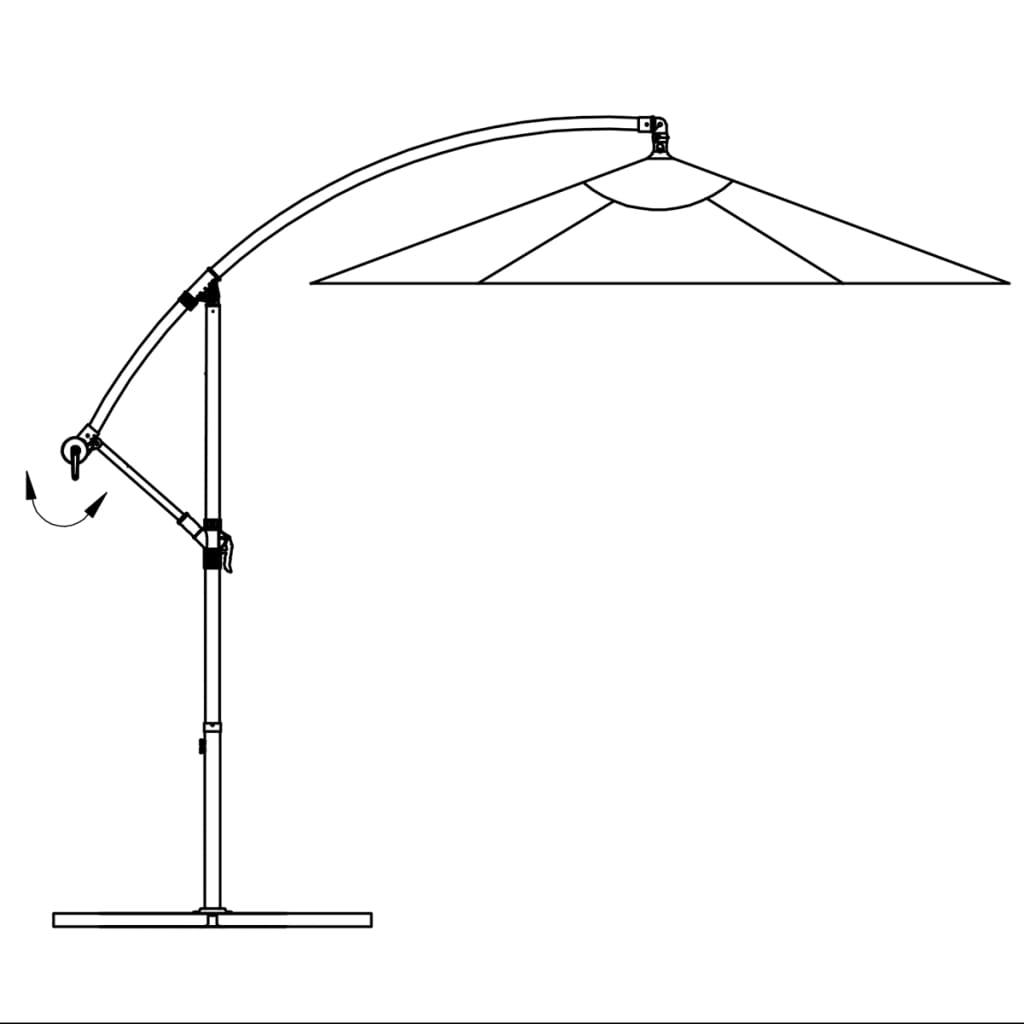 Cantilever Umbrella 118.1" Sand White at Set Shop and Smile