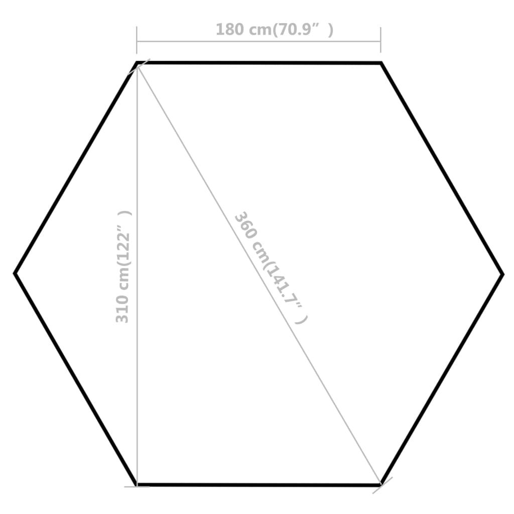 Hexagonal Pop-Up Foldable Marquee Gray 11.8'x10.2' at Set Shop and Smile