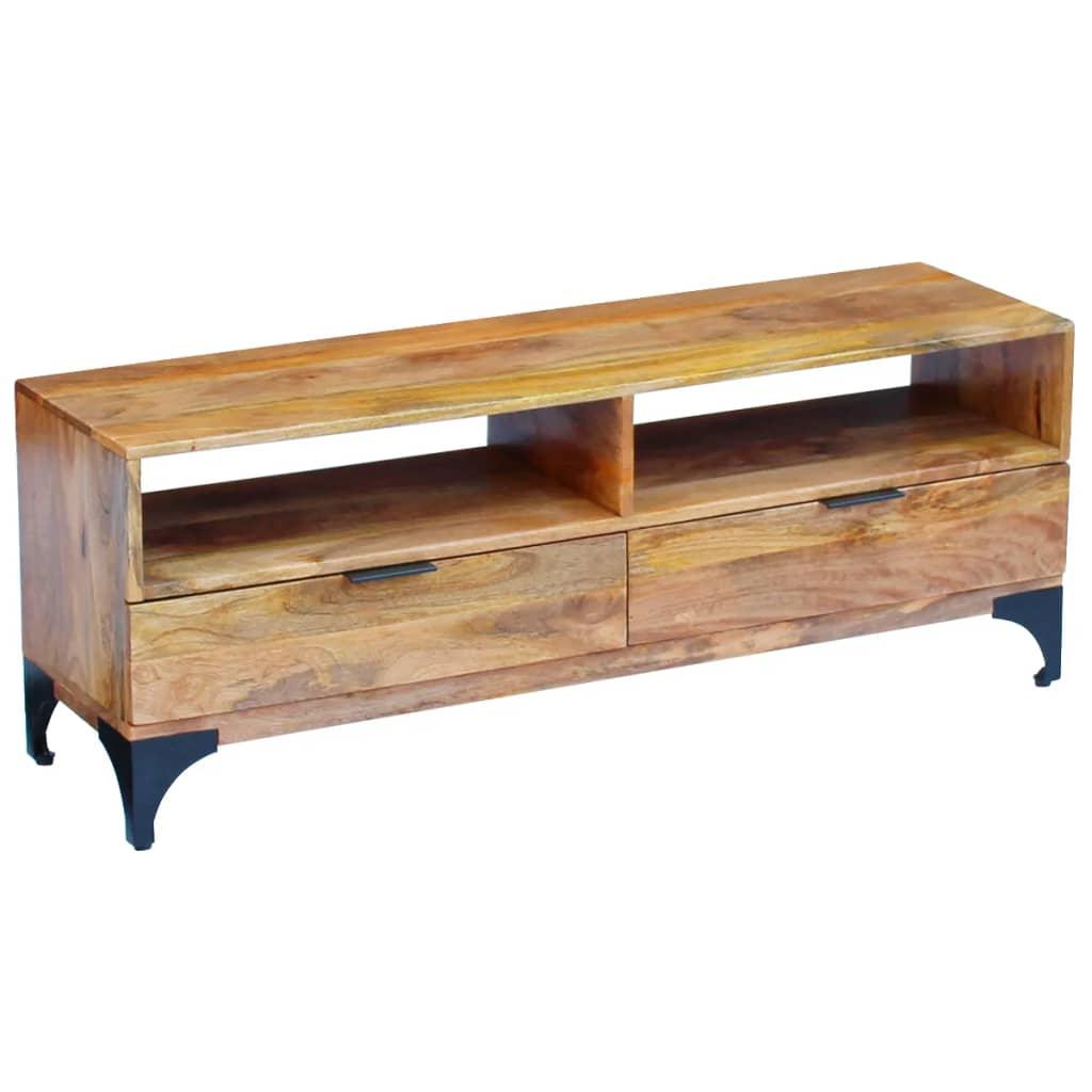 TV Stand Mango Wood 47.2"x13.8"x17.7" at Set Shop and Smile