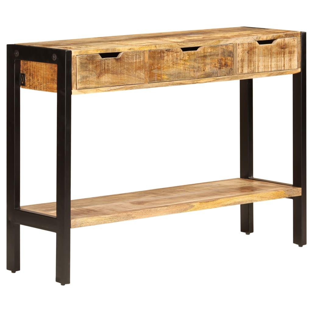 Sideboard with 3 Drawers 43.3"x13.8"x29.5" Solid Mango Wood at Set Shop and Smile