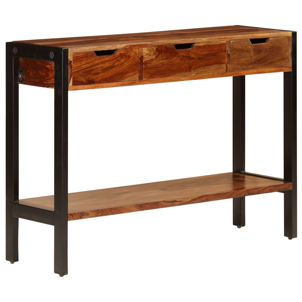 Sideboard with 3 Drawers 43.3"x13.8"x29.5" Solid Sheesham Wood at Set Shop and Smile