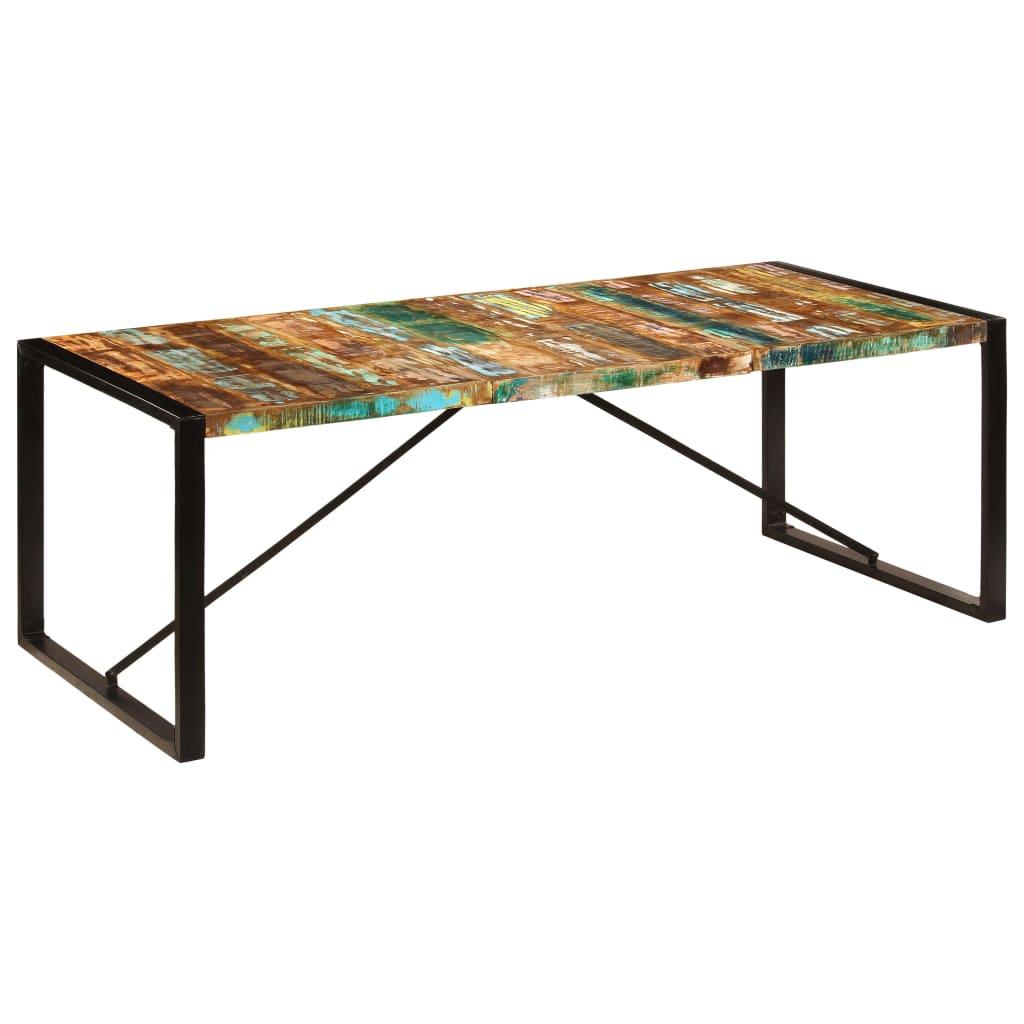 Dining Table 86.6"x39.4"x29.5" Solid Reclaimed Wood at Set Shop and Smile