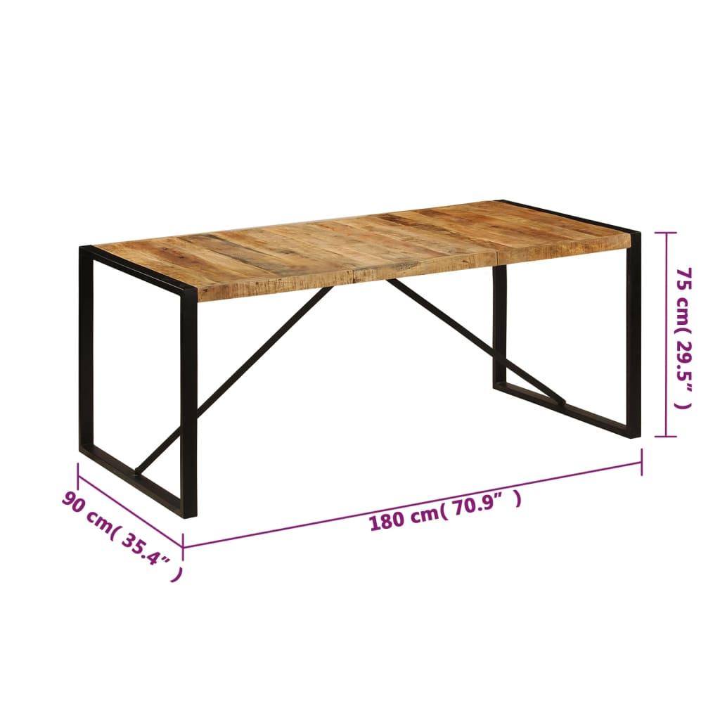 Dining Table 70.9"x35.4"x29.5" Solid Mango Wood at Set Shop and Smile