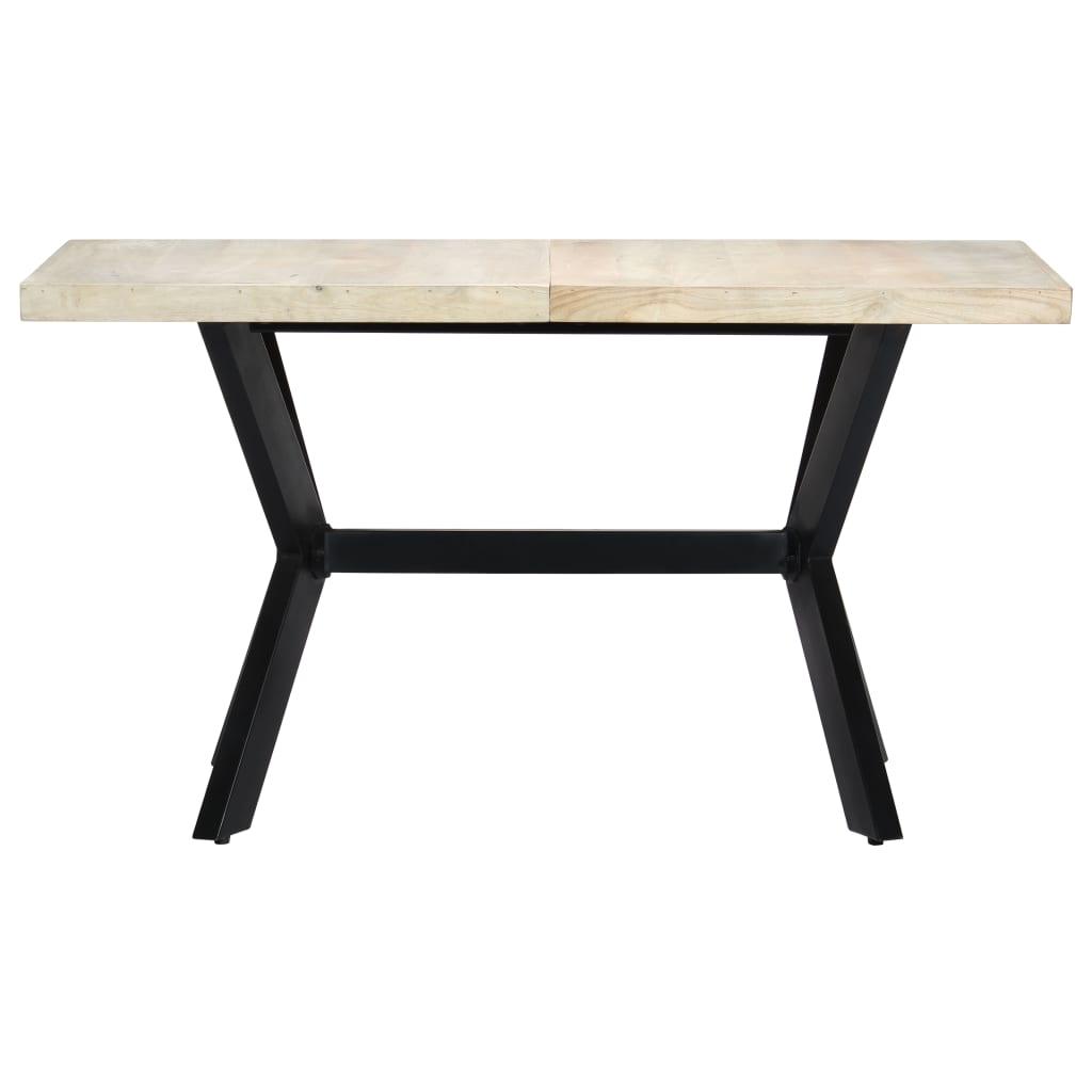 Dining Table 55.1"x27.6"x29.5" Solid Bleached Mango Wood at Set Shop and Smile