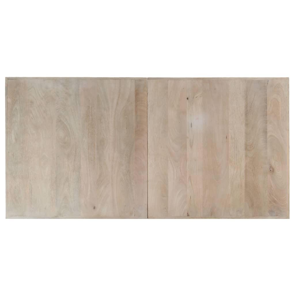 Dining Table 55.1"x27.6"x29.5" Solid Bleached Mango Wood at Set Shop and Smile