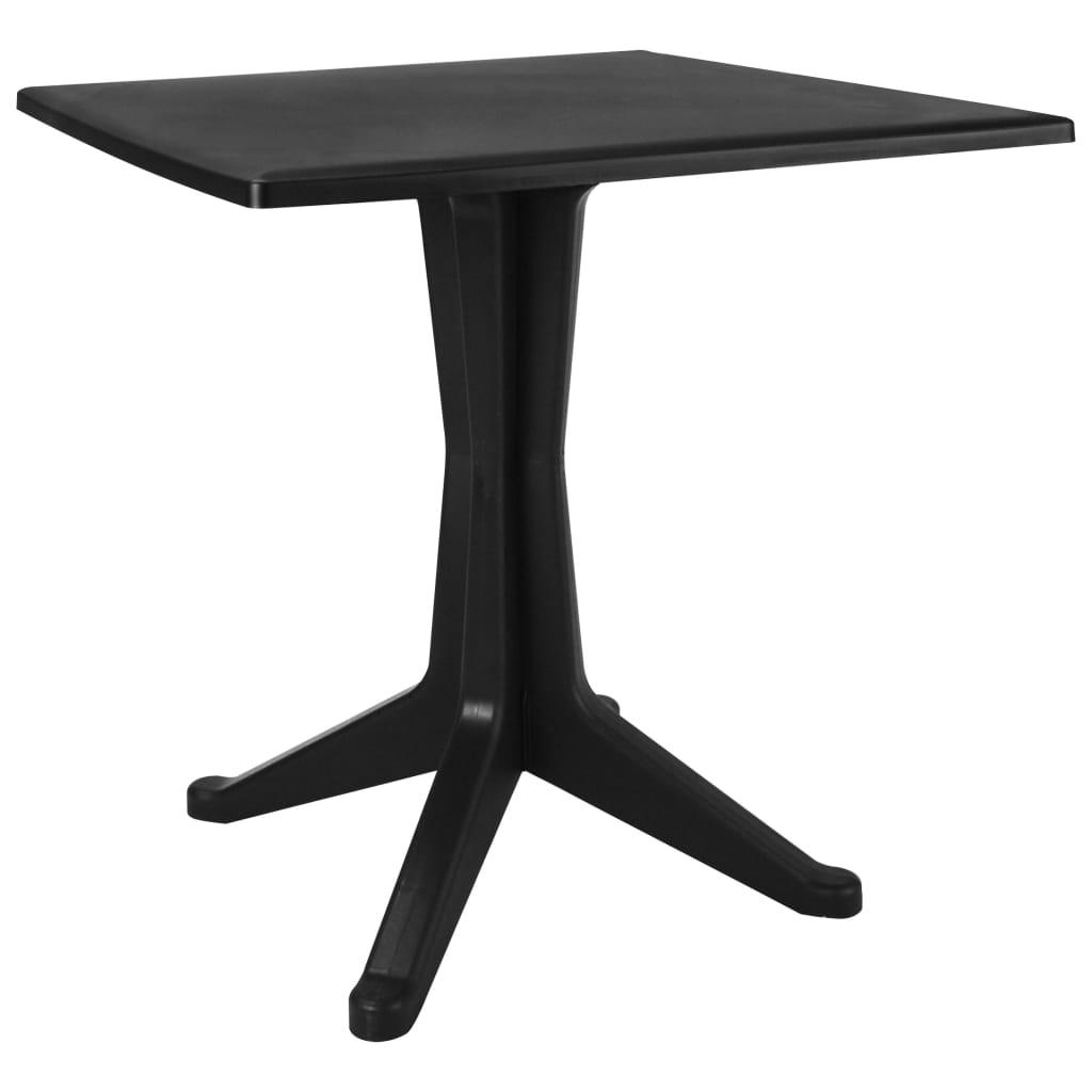 Patio Table Anthracite 27.6"x27.6"x28.2" Plastic at Set Shop and Smile
