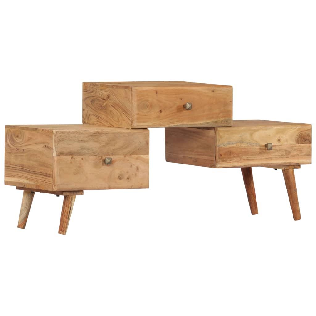 TV Cabinet 42.5"x11.8"x19.3" Solid Acacia Wood at Set Shop and Smile