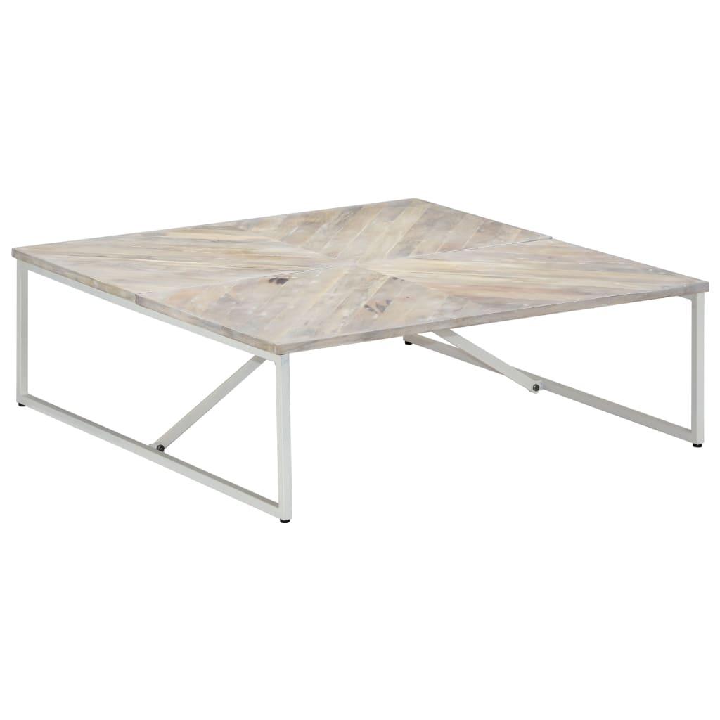 Coffee Table 43.3"x43.3"x14.1" Solid Mango Wood at Set Shop and Smile
