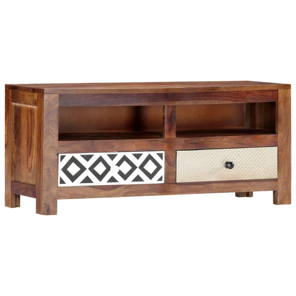 TV Cabinet 35.4"x11.8"x15.7" Solid Sheesham Wood at Set Shop and Smile