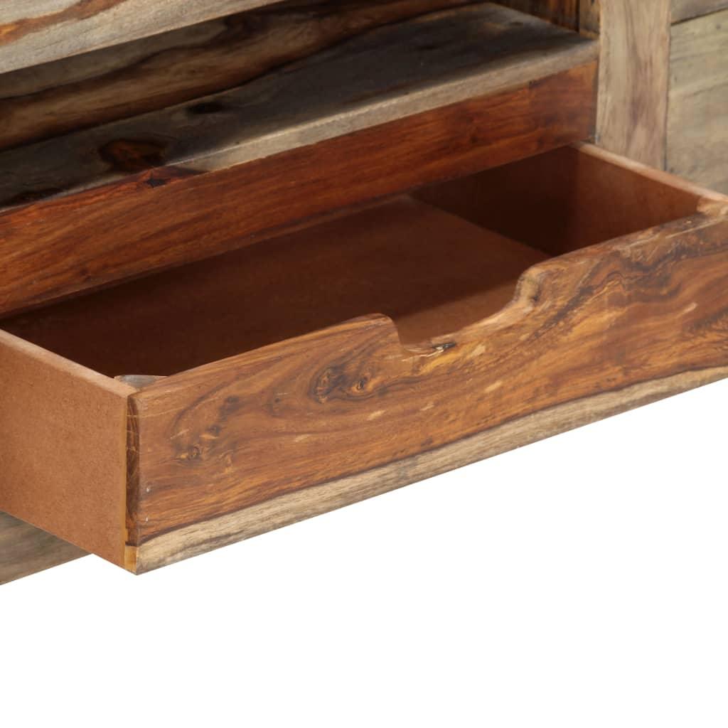 Sideboard Gray 39.4"x11.8"x19.7" Solid Sheesham Wood at Set Shop and Smile