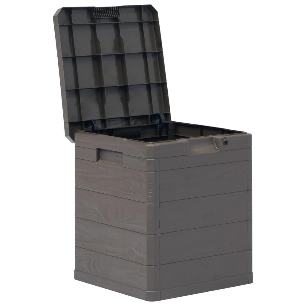 Patio Storage Box 23.8 gal Brown at Set Shop and Smile