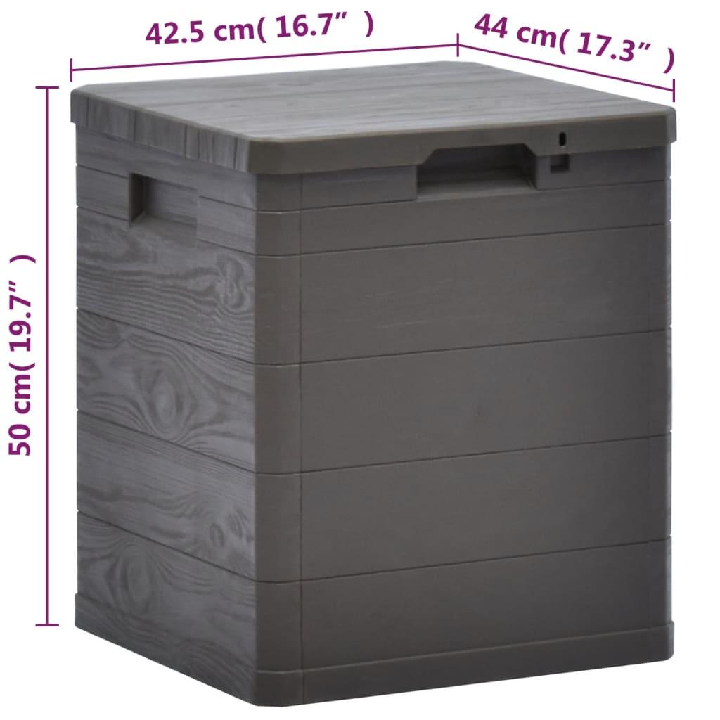 Patio Storage Box 23.8 gal Brown at Set Shop and Smile