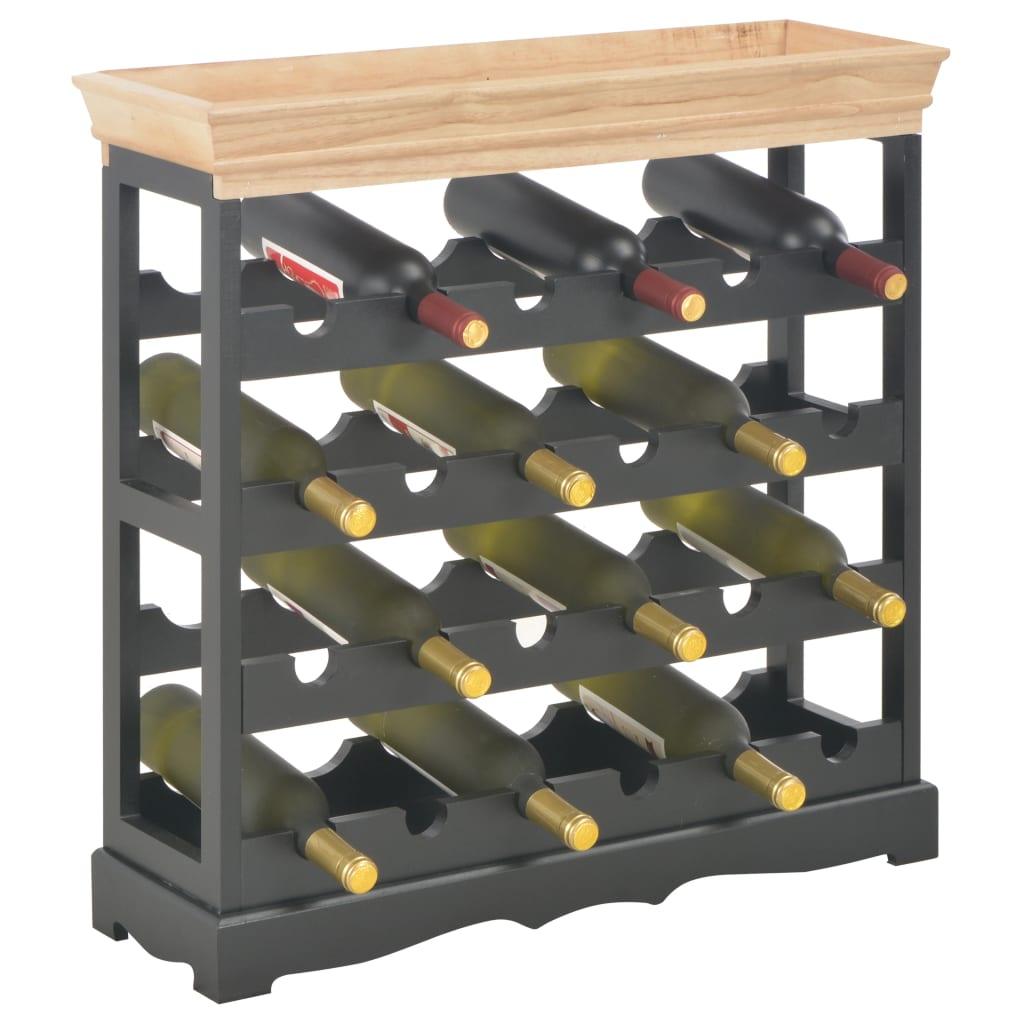 Wine Cabinet Black 27.6"x8.9"x27.8" MDF at Set Shop and Smile