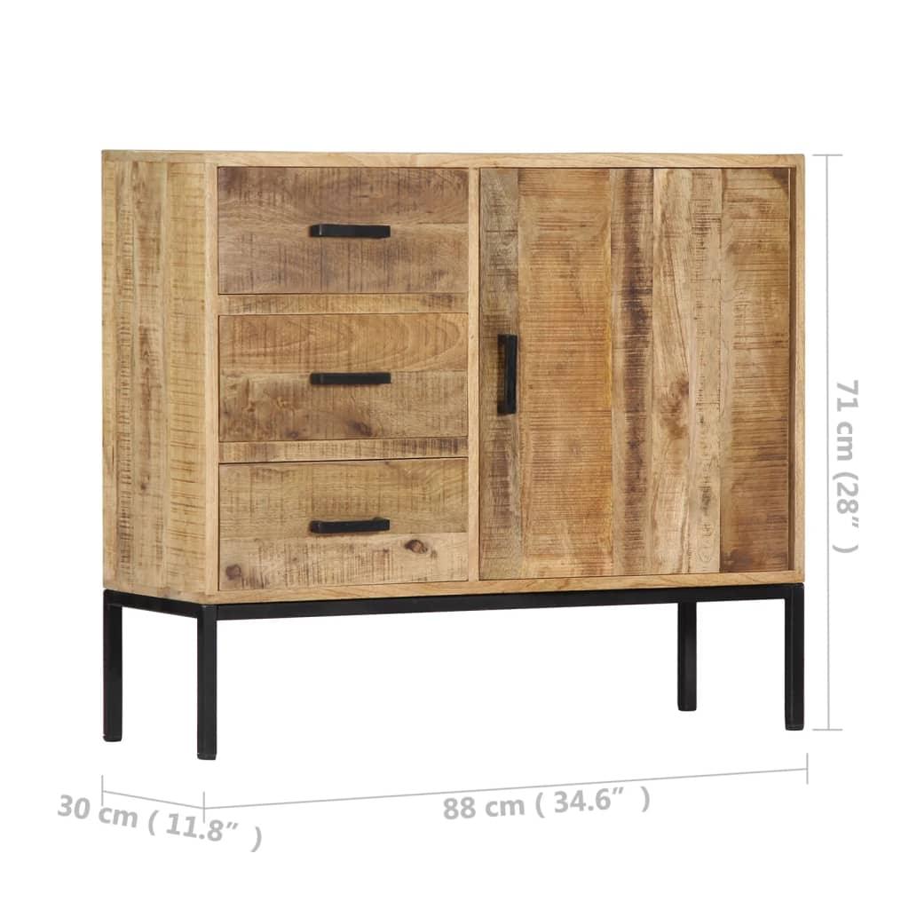 Sideboard 34.6"x11.8"x28" Solid Mango Wood at Set Shop and Smile