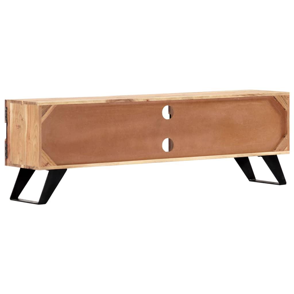 TV Cabinet 55.1"x11.8"x17.7" Solid Acacia Wood at Set Shop and Smile