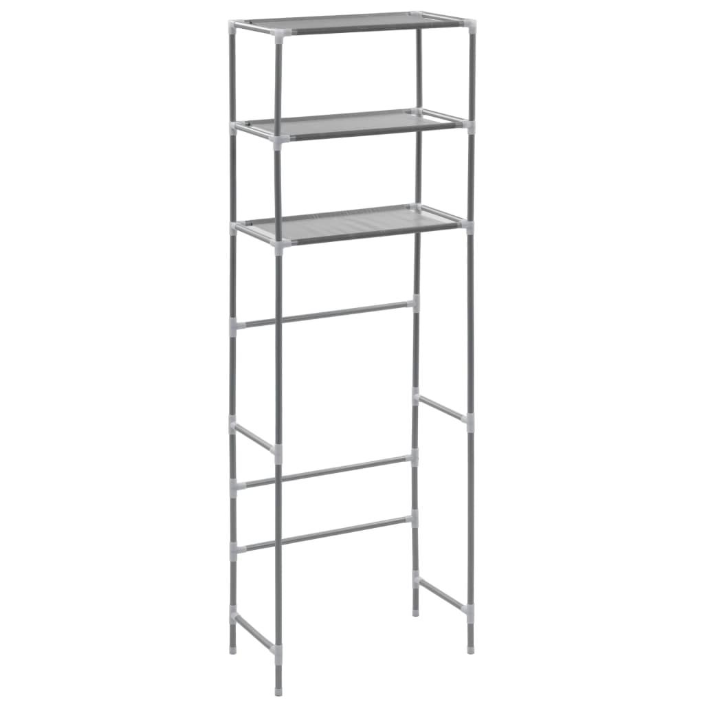 3-Tier Storage Rack over Toilet Silver 20.9"x11"x66.5" at Set Shop and Smile
