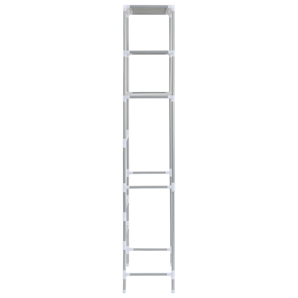 3-Tier Storage Rack over Toilet Silver 20.9"x11"x66.5" at Set Shop and Smile