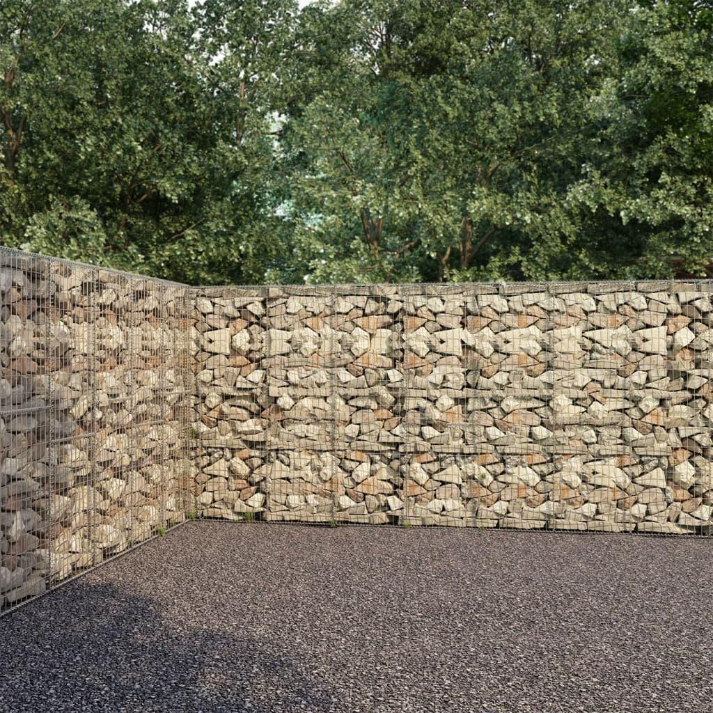 Gabion Wall with Covers Galvanized Steel 354.3"x19.7"x78.7" at Set Shop and Smile