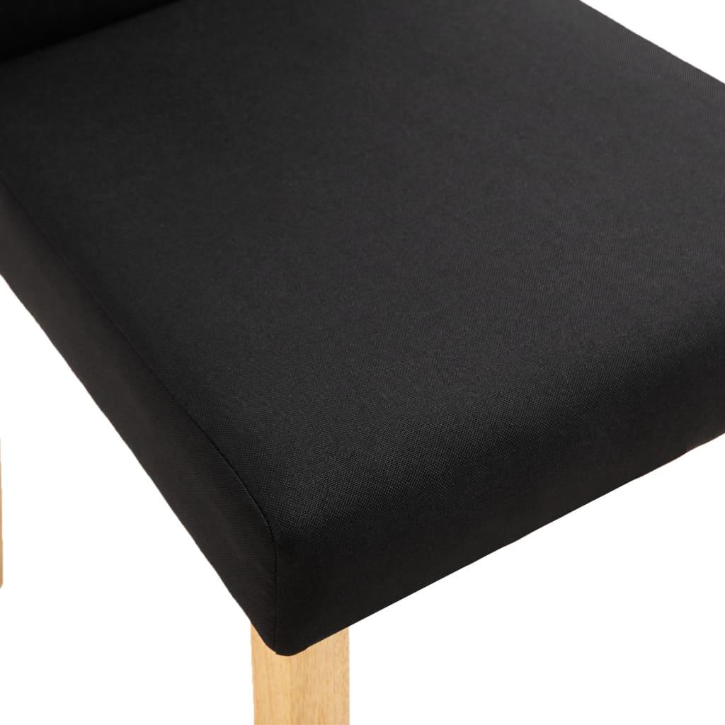 Dining Chairs 4 pcs Black Fabric at Set Shop and Smile