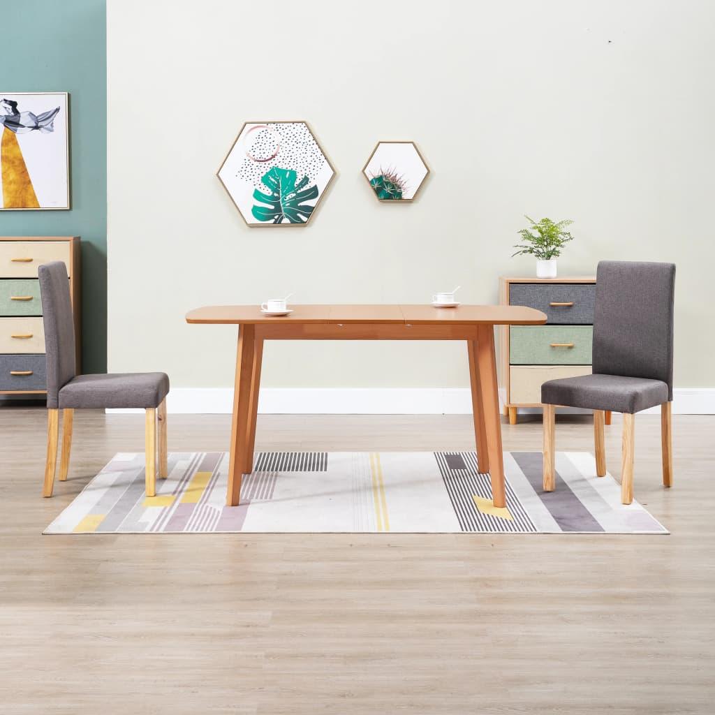 Dining Chairs 2 pcs Taupe Fabric at Set Shop and Smile