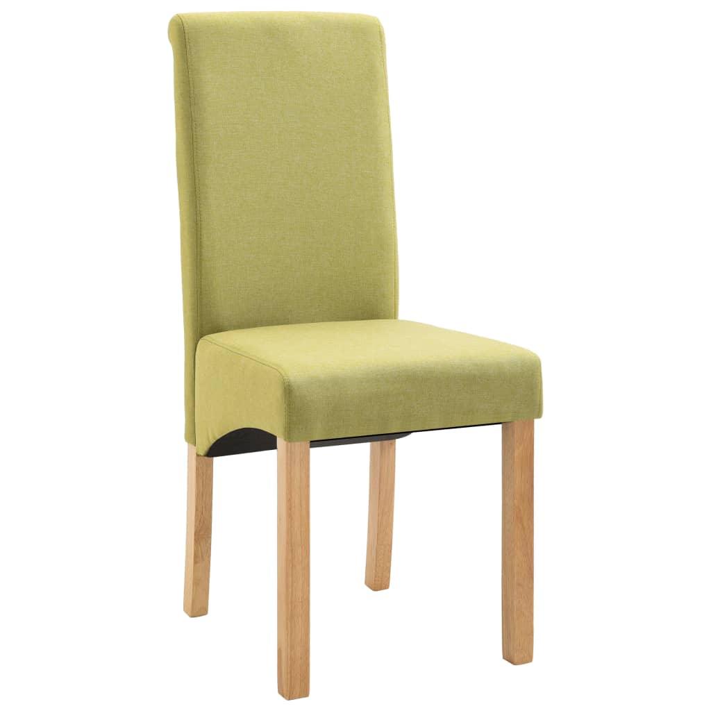 Dining Chairs 4 pcs Green Fabric at Set Shop and Smile