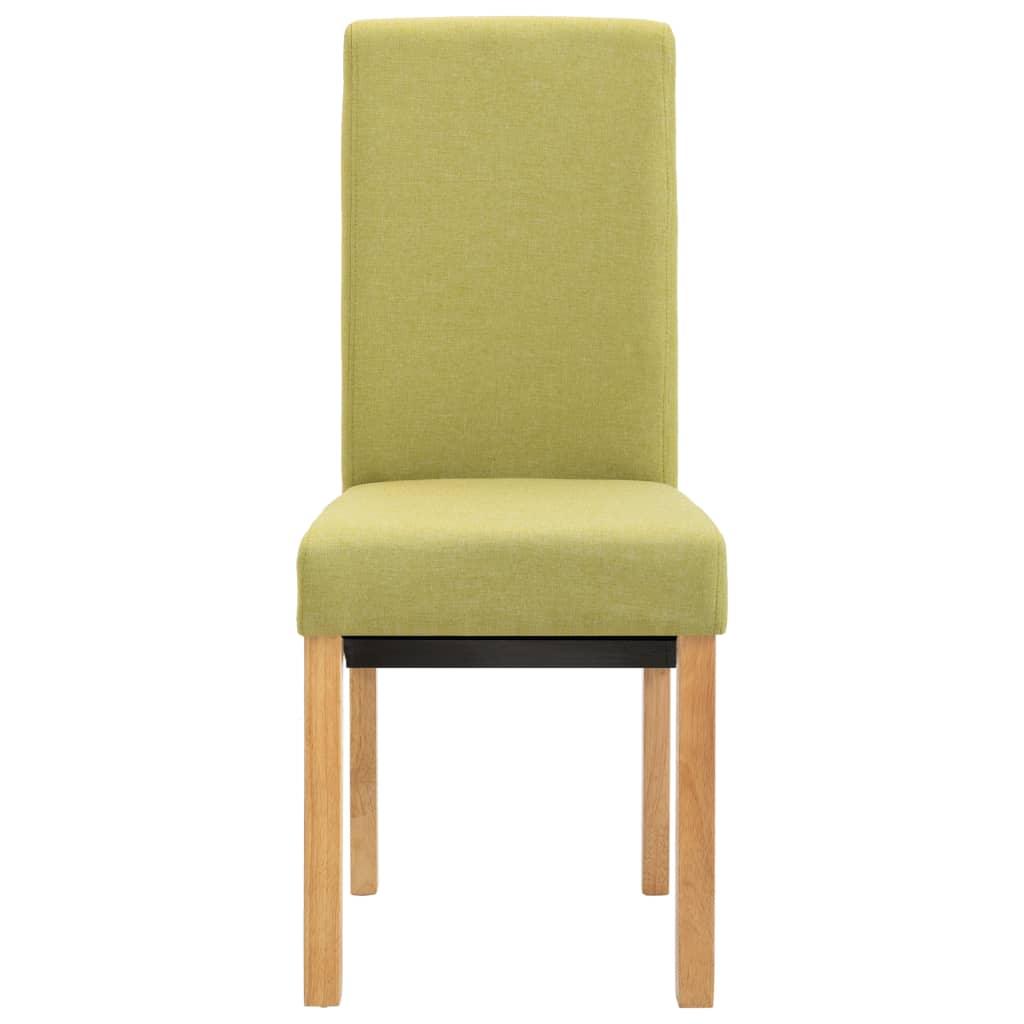 Dining Chairs 4 pcs Green Fabric at Set Shop and Smile