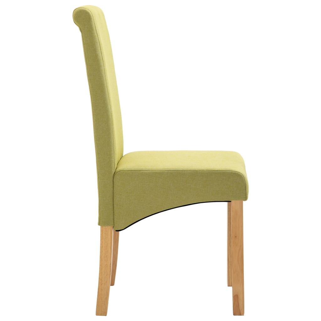 Dining Chairs 4 pcs Green Fabric at Set Shop and Smile