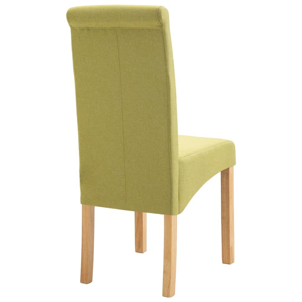 Dining Chairs 4 pcs Green Fabric at Set Shop and Smile