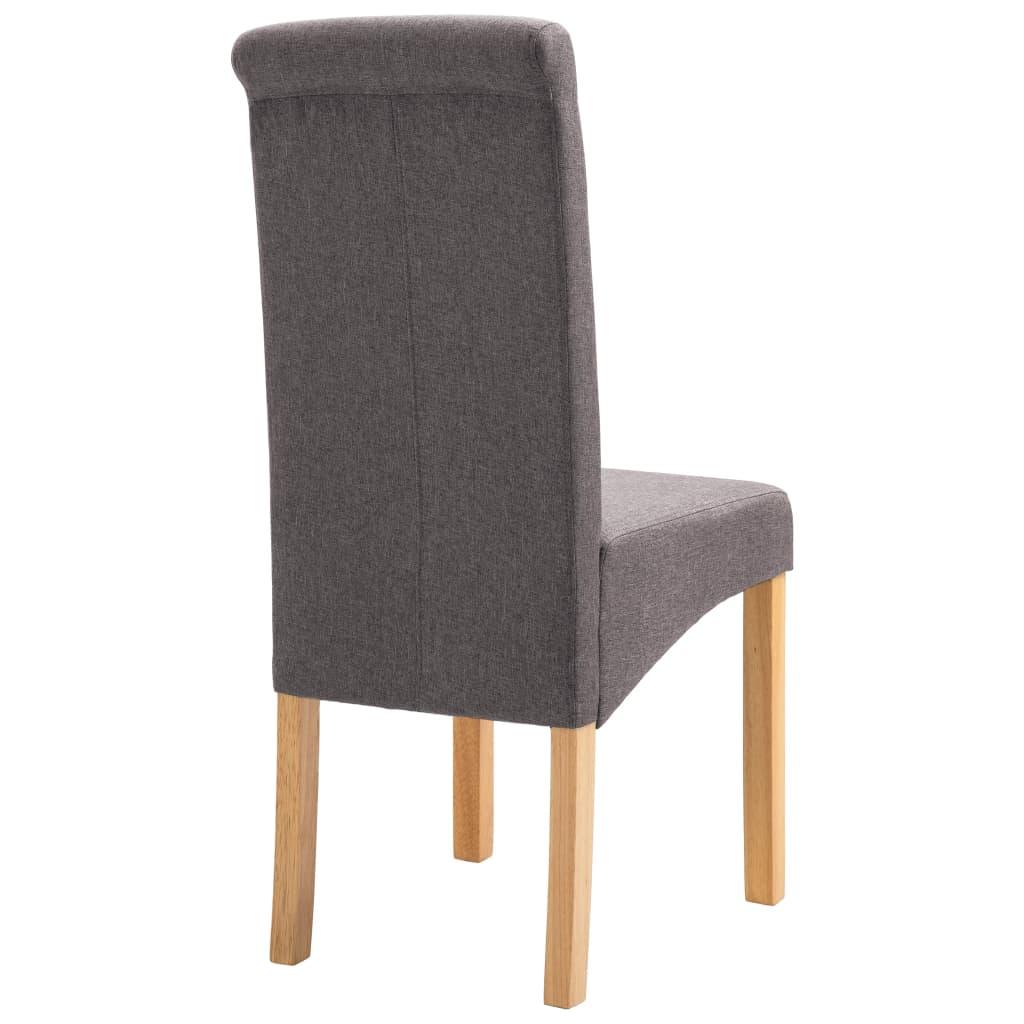 Dining Chairs 2 pcs Taupe Fabric at Set Shop and Smile
