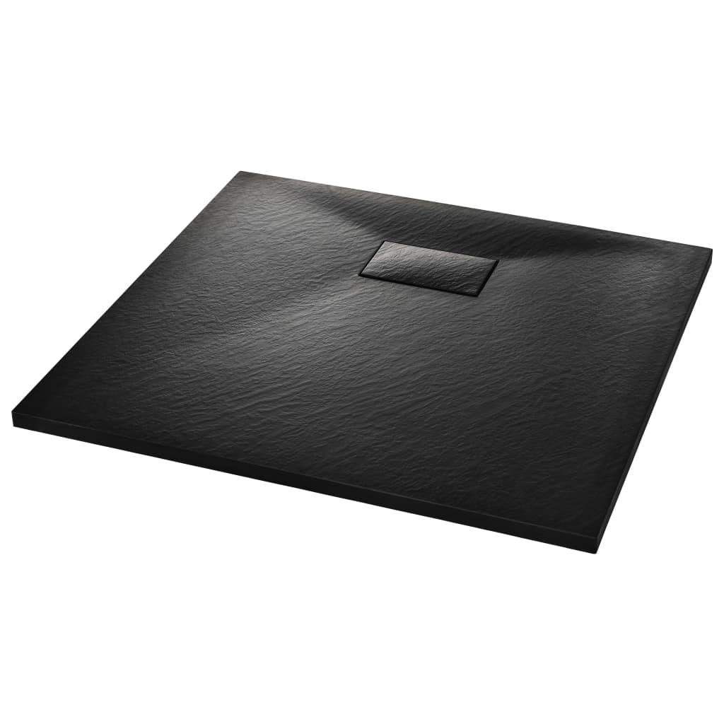 Shower Base Tray SMC Black 35.4"x31.5" at Set Shop and Smile