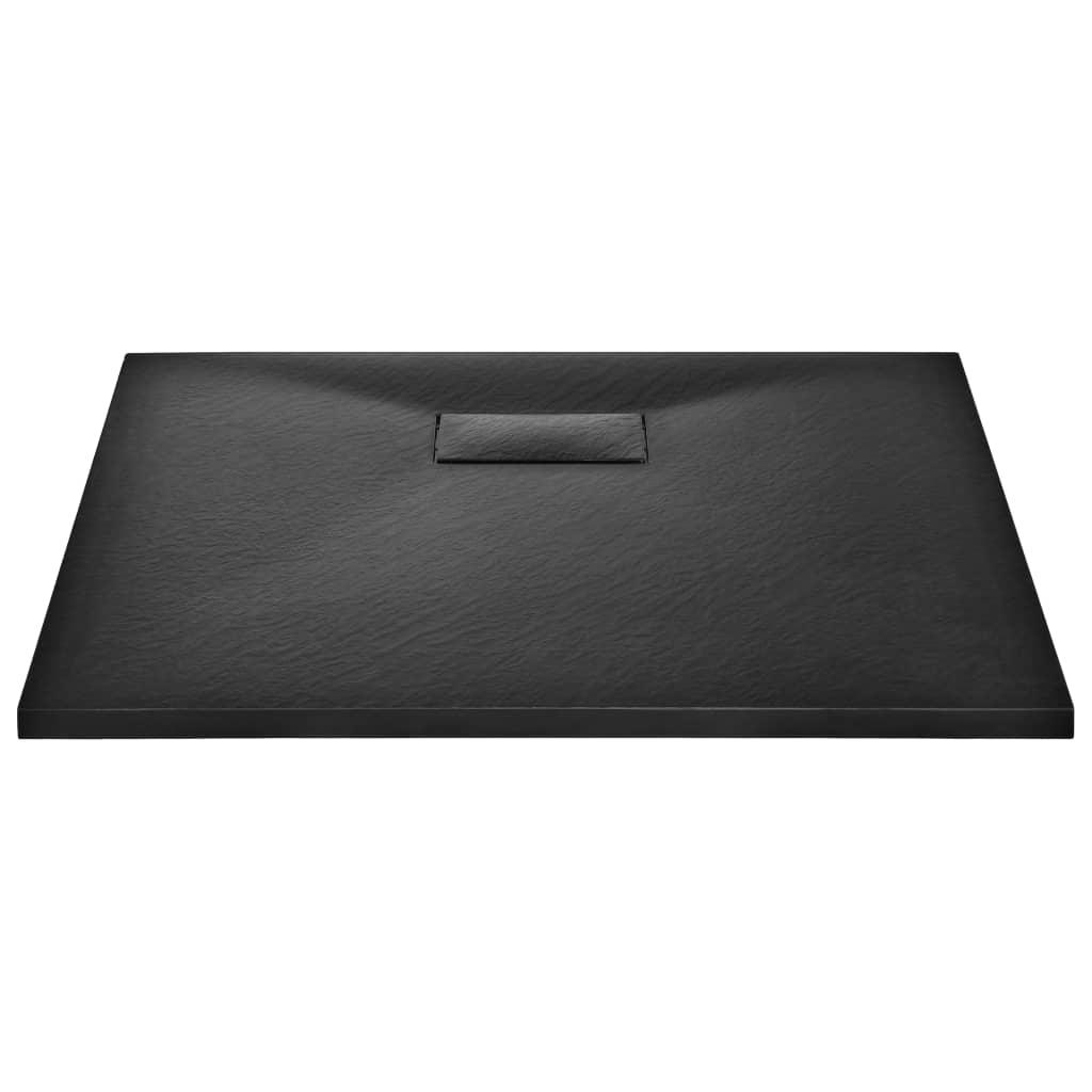 Shower Base Tray SMC Black 35.4"x31.5" at Set Shop and Smile